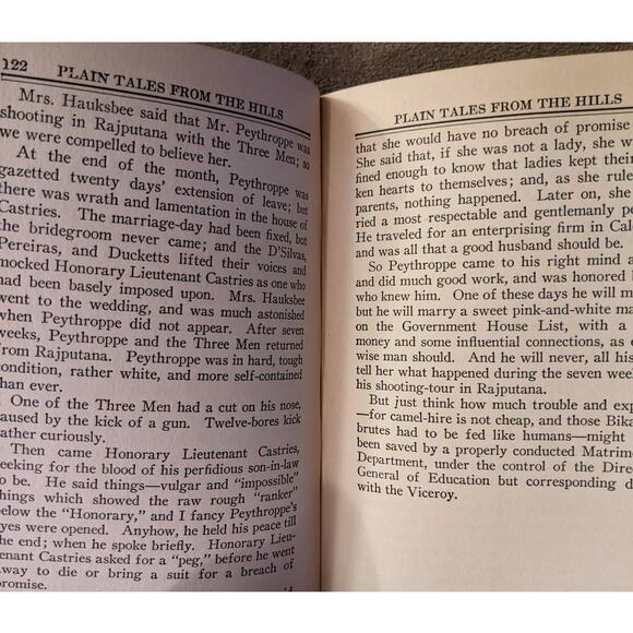 Vintage Rudyard Kipling Story Of Gadsbys & Plain Tales From Hills Punjab Edition - Picture 11 of 15